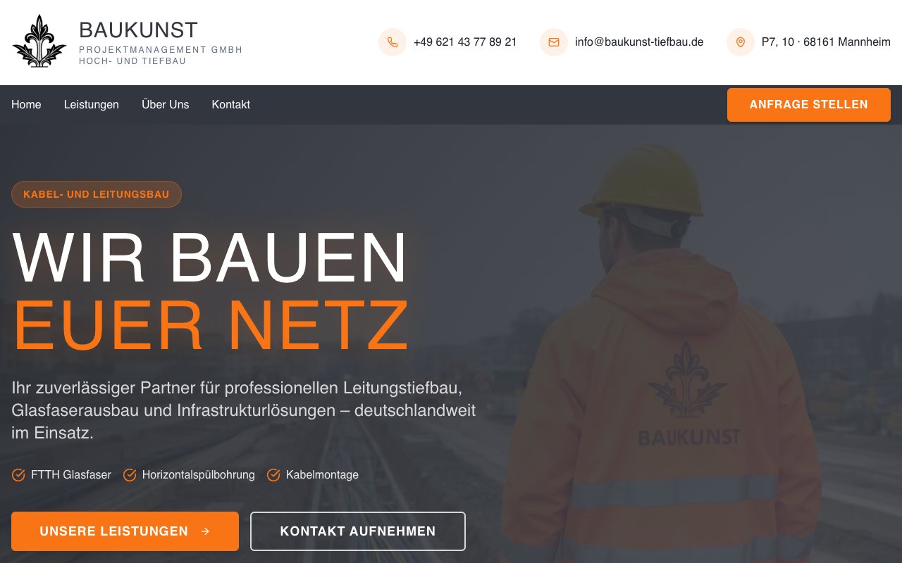 Baukunst Tiefbau
